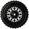 Ekena Millwork Sellek Ceiling Medallion (Fits Canopies up to 1 1/8"), 18 1/2"OD x 7/8"ID x 1 1/2"P, Black Pearl CM18SKBPS - alternate 1
